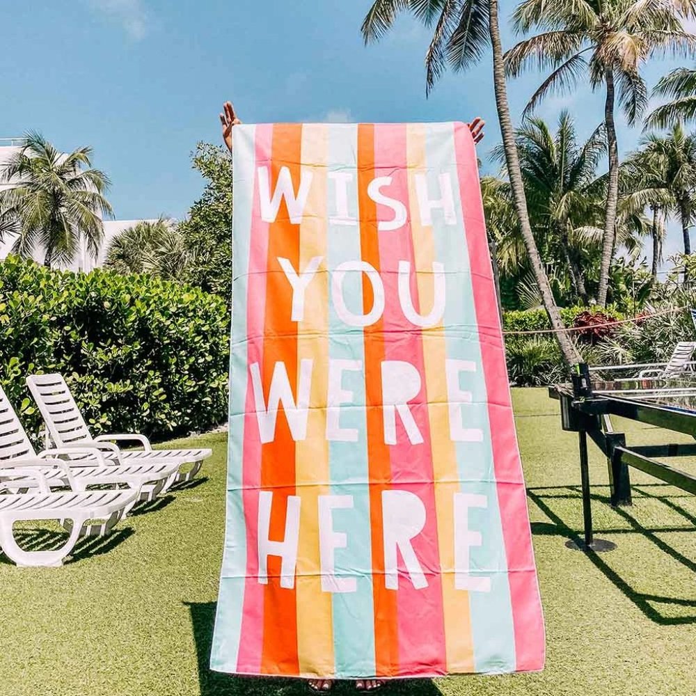 Wish You Were Here Microfiber Beach To…